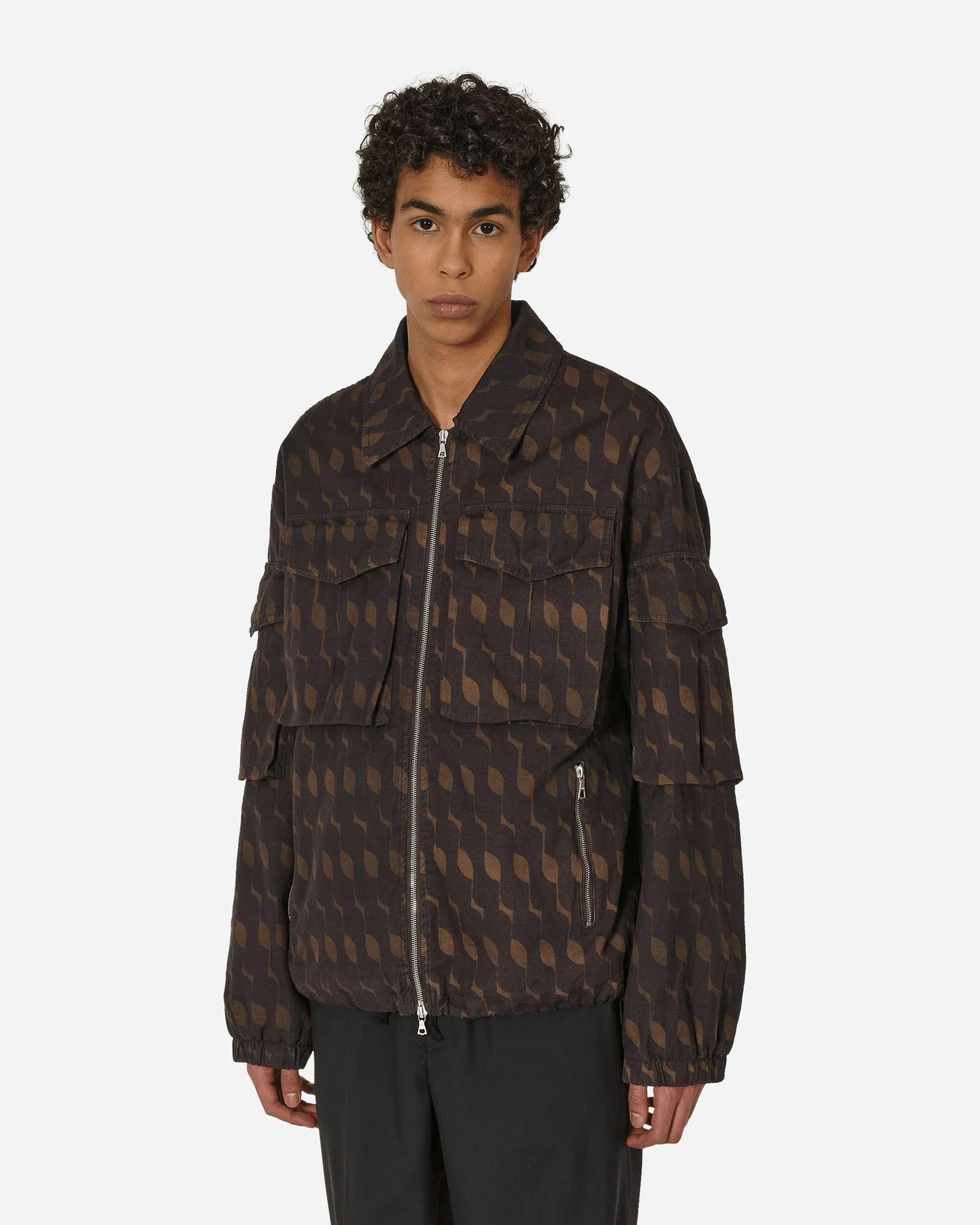 Lockere Überfärbte Jacke Lila