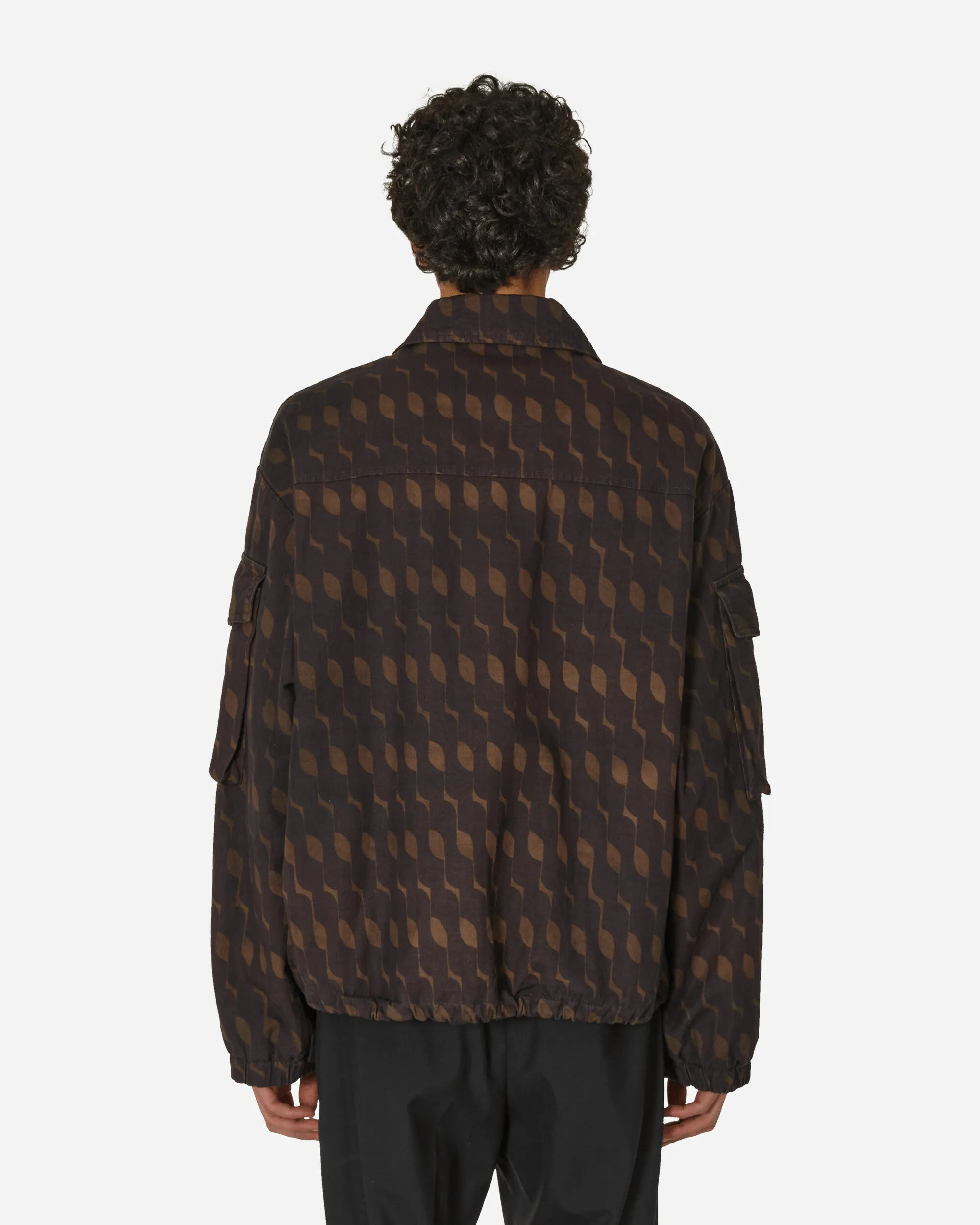 Lockere Überfärbte Jacke Lila