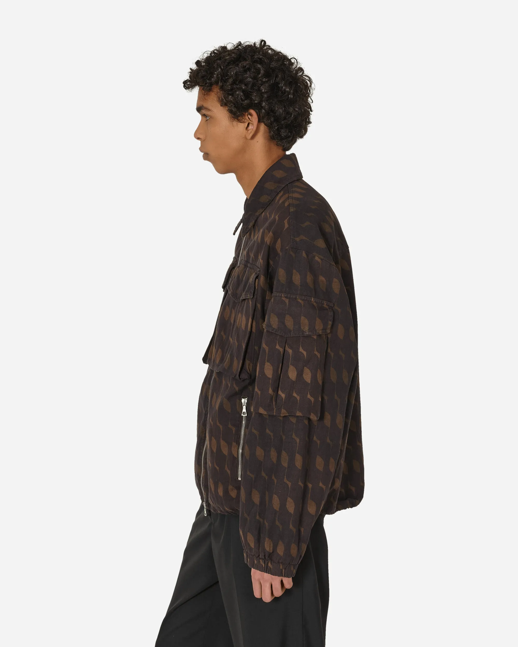 Lockere Überfärbte Jacke Lila