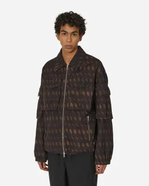 Lockere Überfärbte Jacke Lila