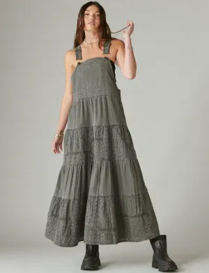 Lucky Brand Coverall Spitzenkleid Schiffley Maxikleid Raven Lucky Brand
