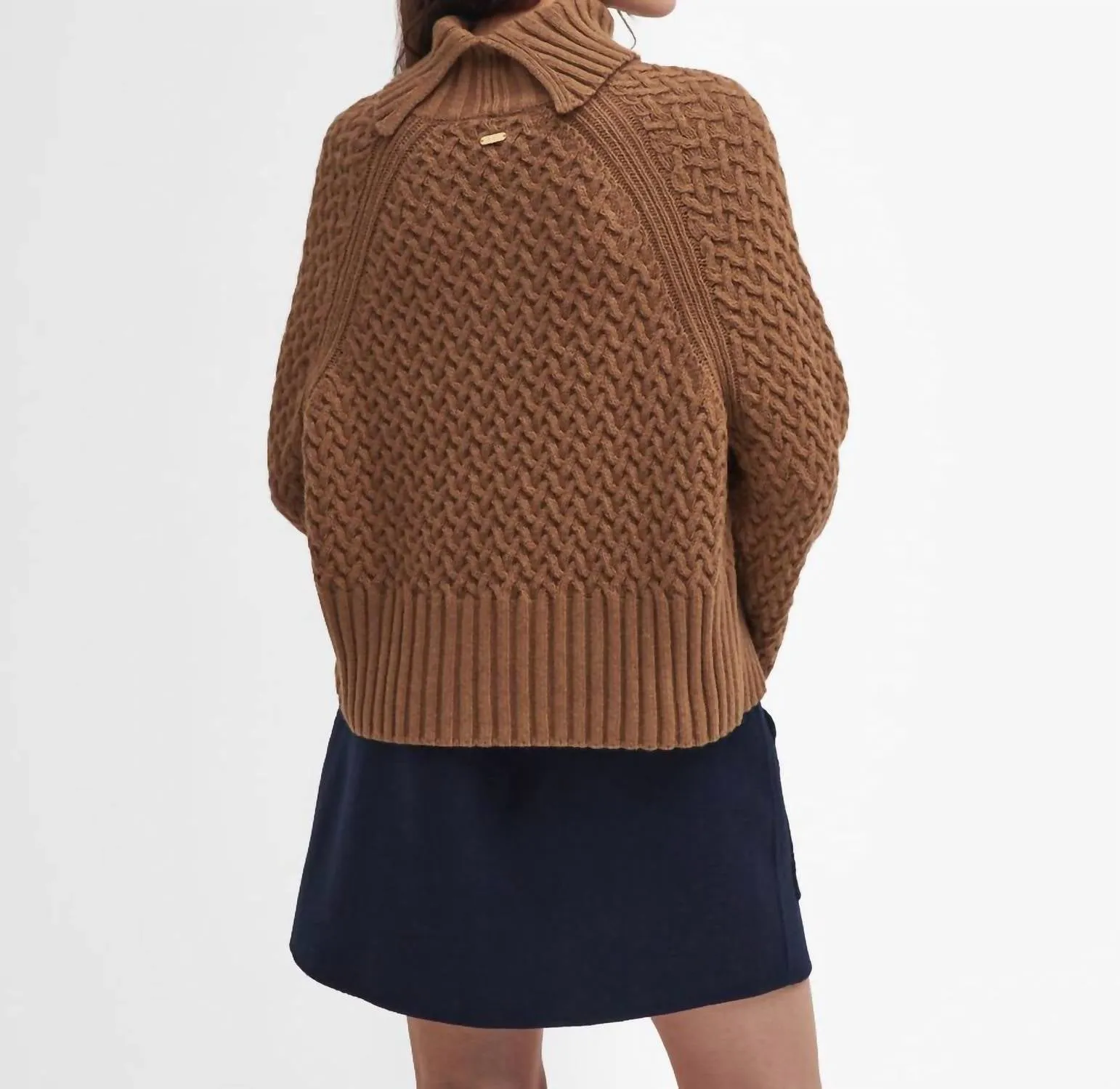 Malton Strickpullover in Altgold