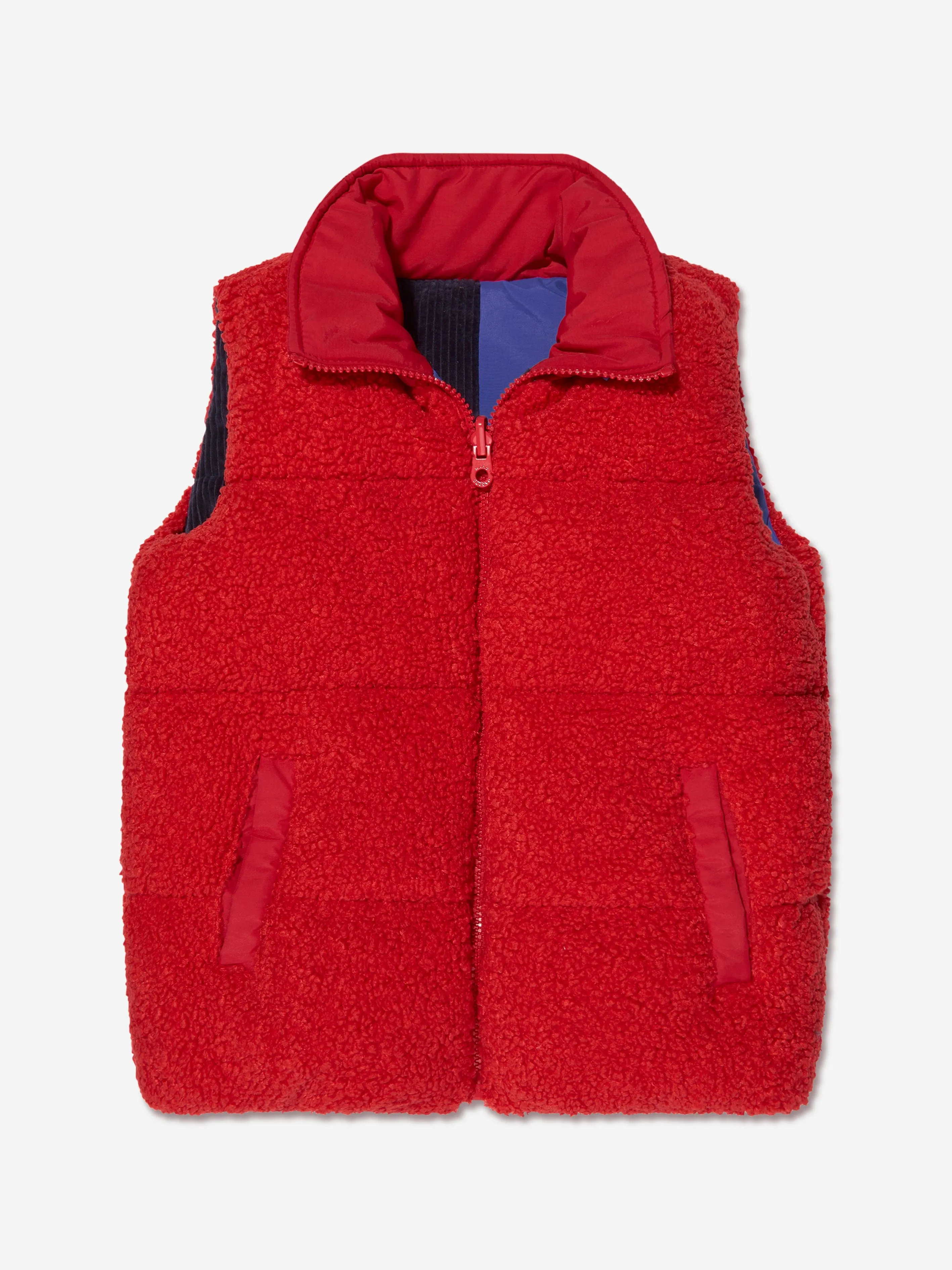 MARC JACOBS Boys Reversible Puffer Gilet in Blau