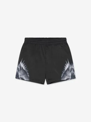 Marcelo Burlon Boys Icon Wings Badeshorts