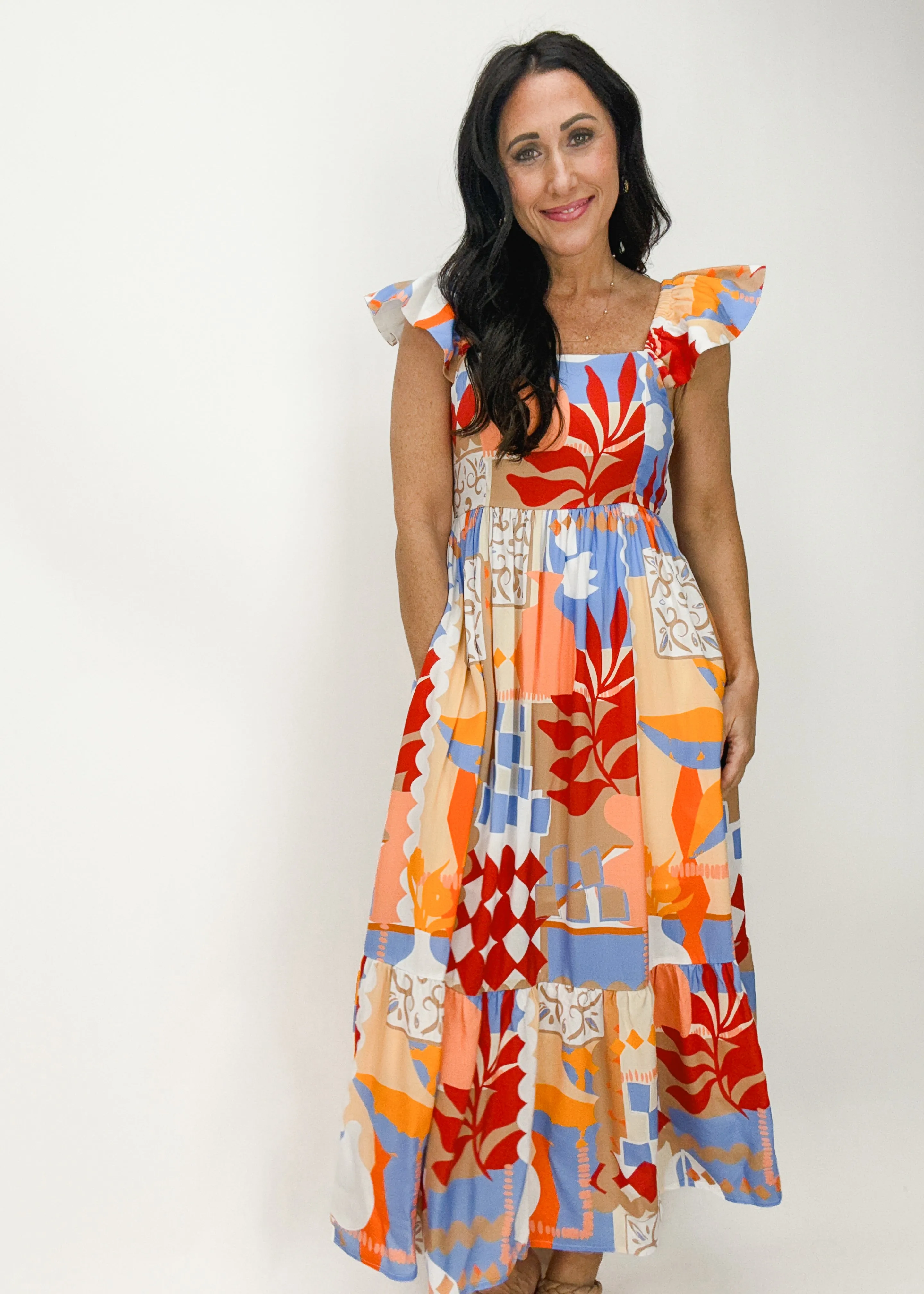 Marina Midi-Kleid