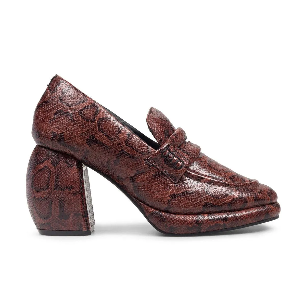   Martine Rose Damen Loafer 'Braune Schlange'