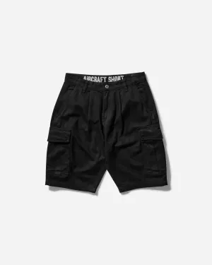 Herren Flugzeug Shorts Schwarz