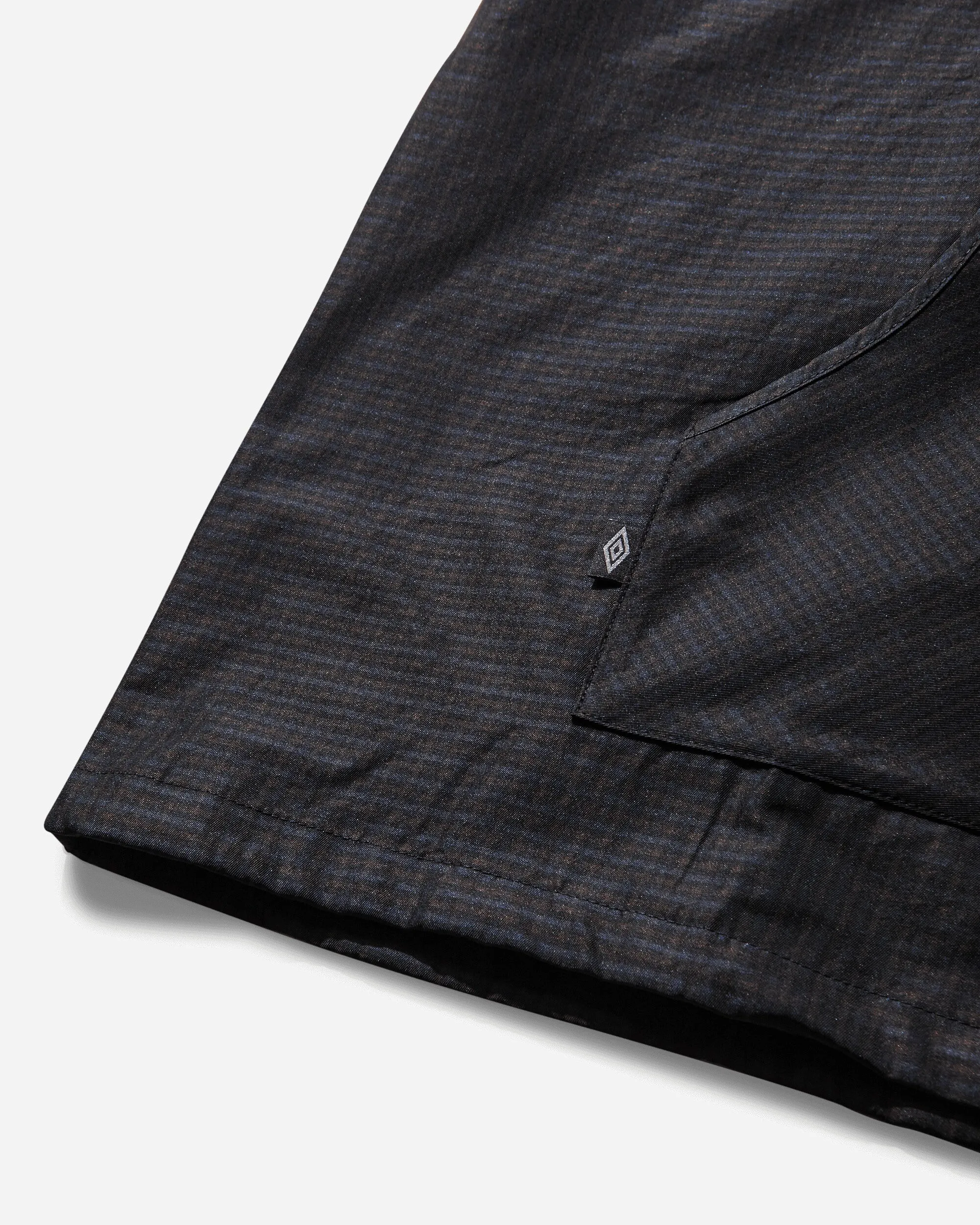 Herren Checker-Muster Anorak Marineblau / Dunkelbraun