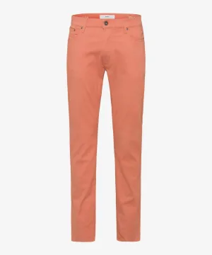 Herren Chuck 5-Taschen Baumwoll-Stretchhose in hellem Korallenrot