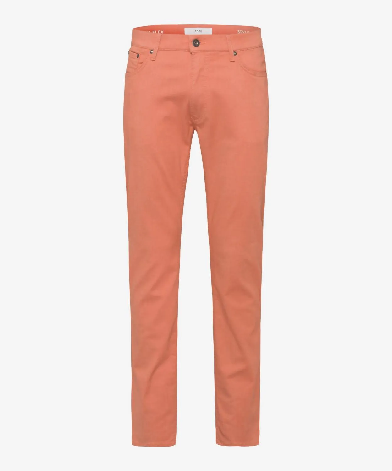 Herren Chuck 5-Taschen Baumwoll-Stretchhose in hellem Korallenrot