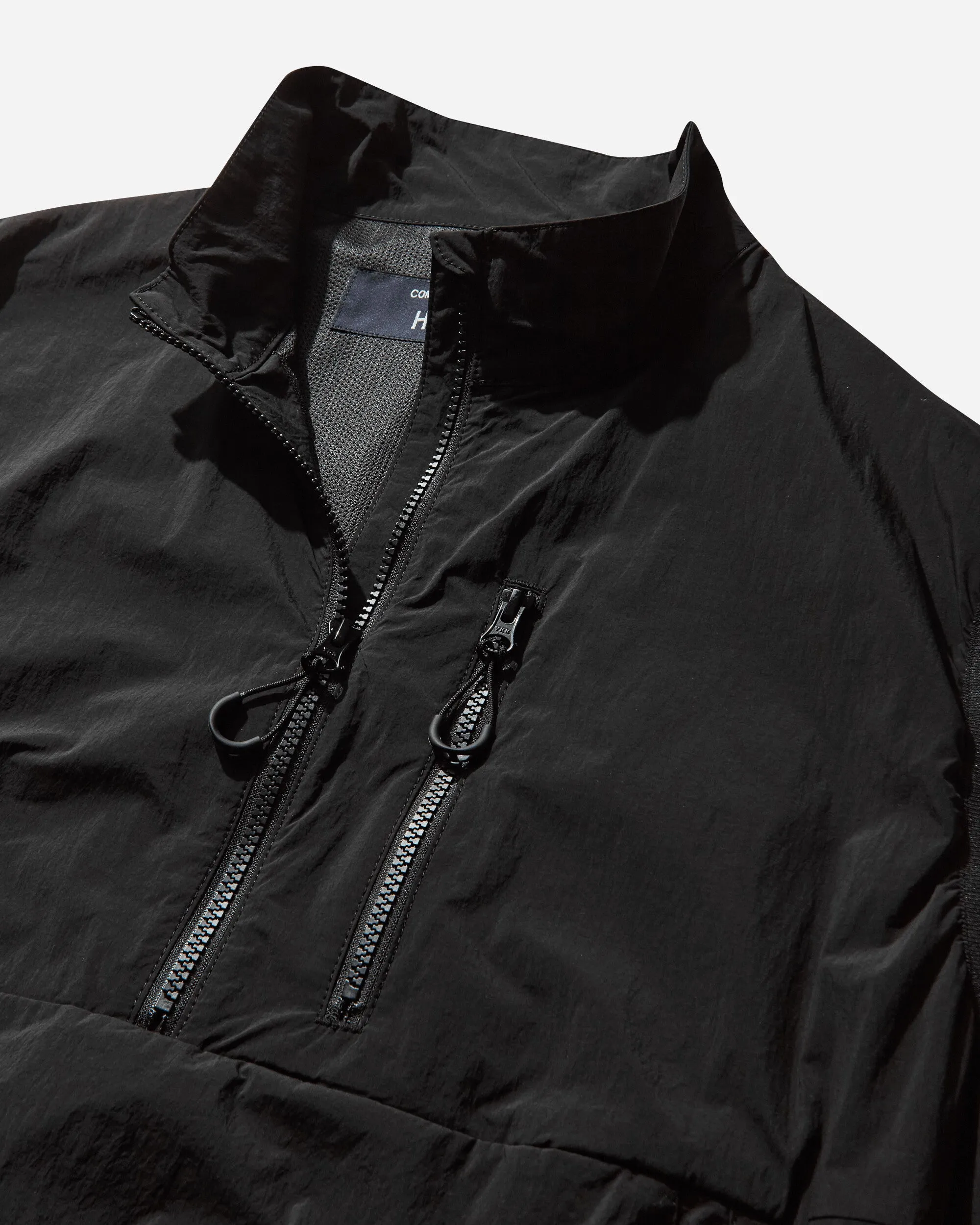 Herren Halbzip-Vest Schwarz