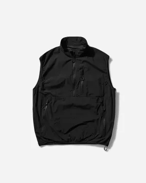 Herren Halbzip-Vest Schwarz