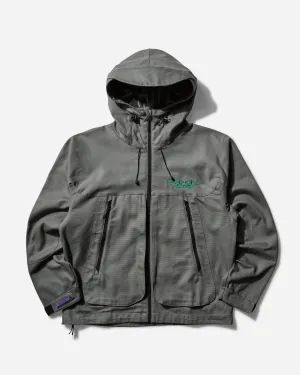Herren Heavy Cotton Hood Zip Jacket Schildgrau