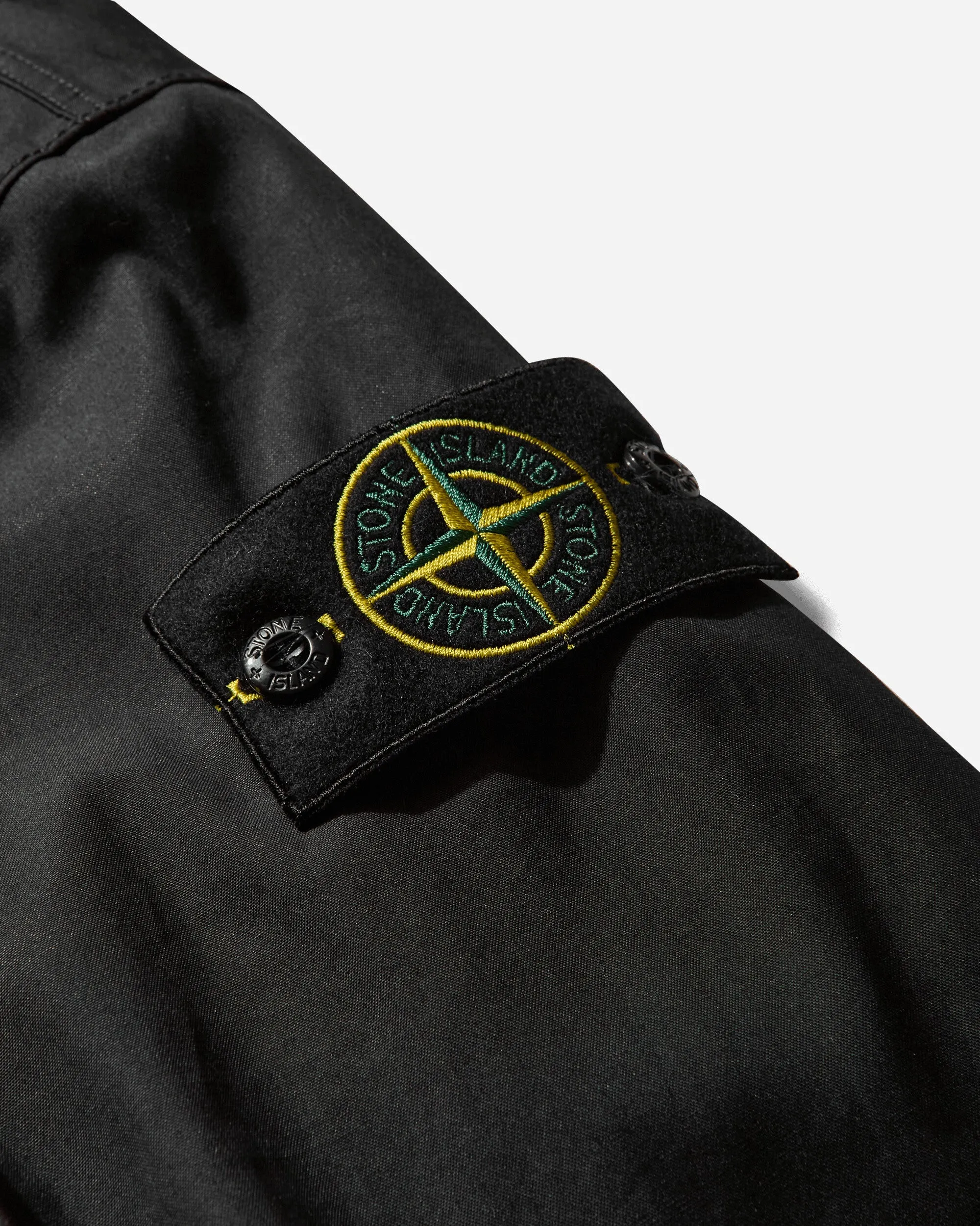 Herren Supima-Baumwoll-Canvas-Jacke mit Kapuze in Schwarz