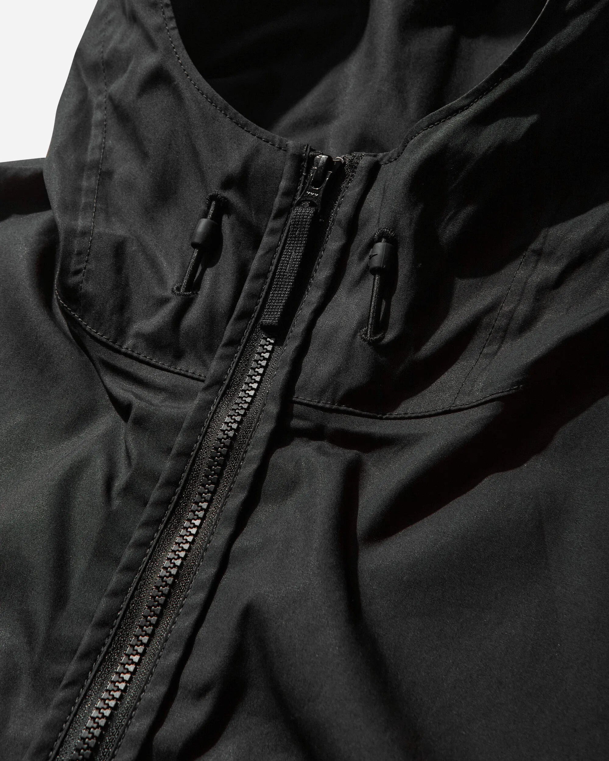 Herren Supima-Baumwoll-Canvas-Jacke mit Kapuze in Schwarz