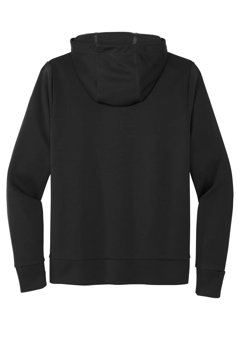 Mercer Mettle Herren Doppelgestricktes Kapuzenpullover mit Reißverschluss und Taschen - Tiefschwarz
