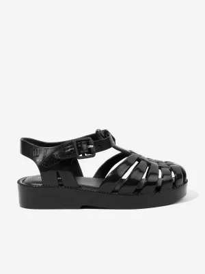 Mini Melissa Mädchen Besitz Sandalen in Schwarz