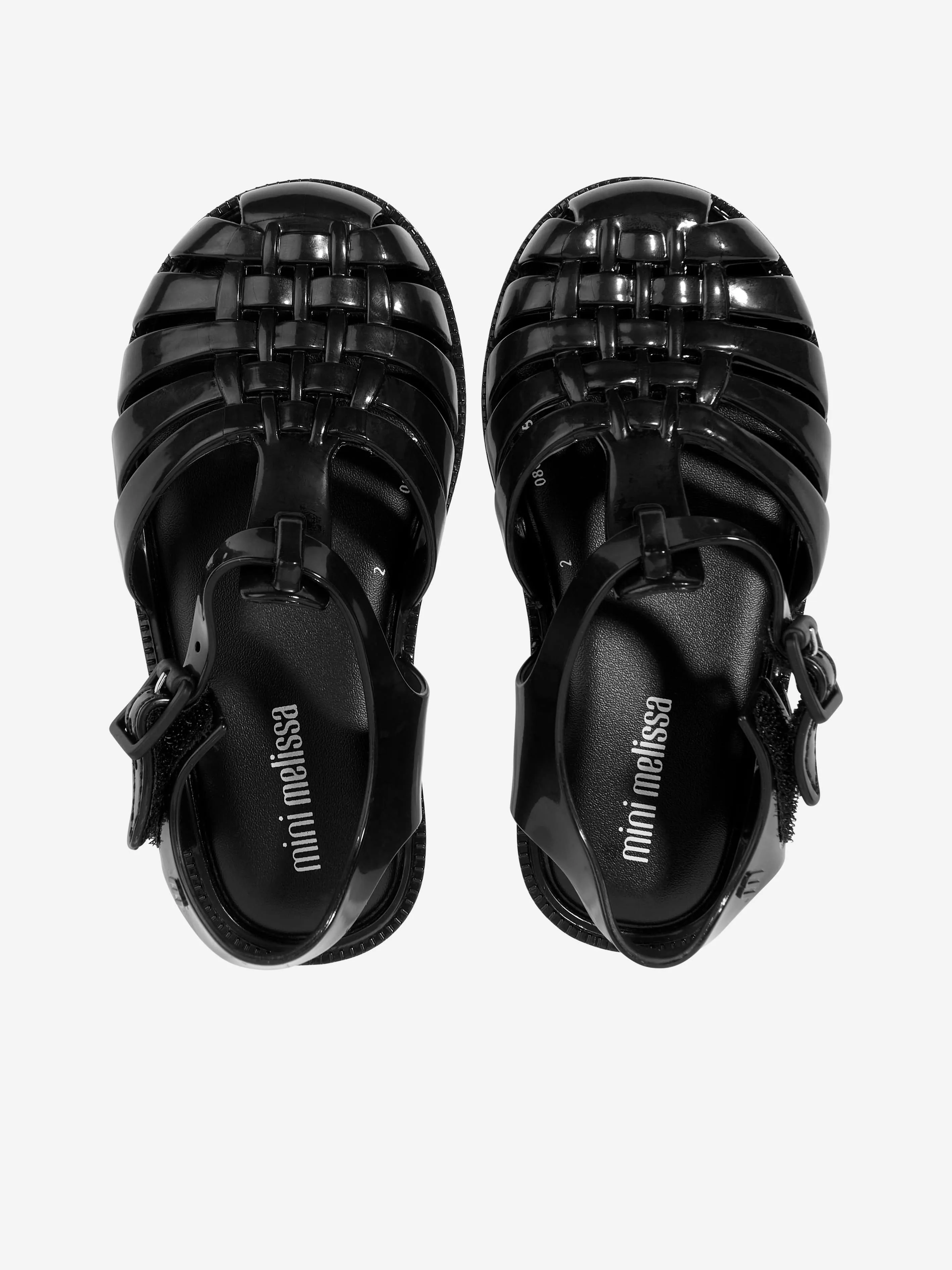 Mini Melissa Mädchen Besitz Sandalen in Schwarz