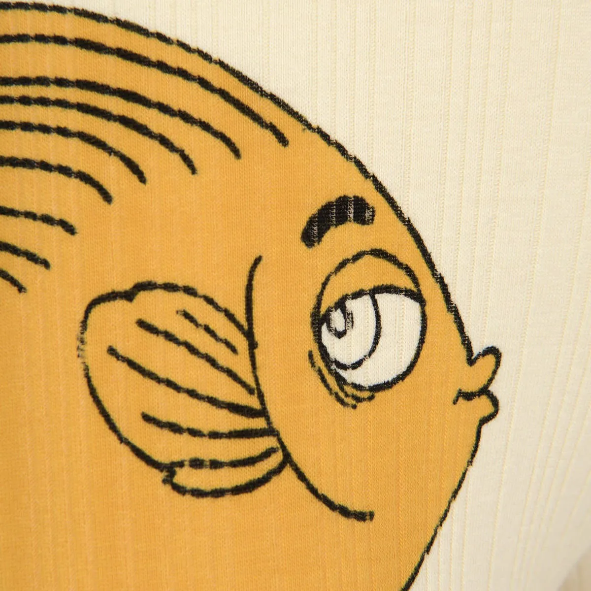 Mini Rodini Kinder Baumwoll-Leggings mit Fisch-Print