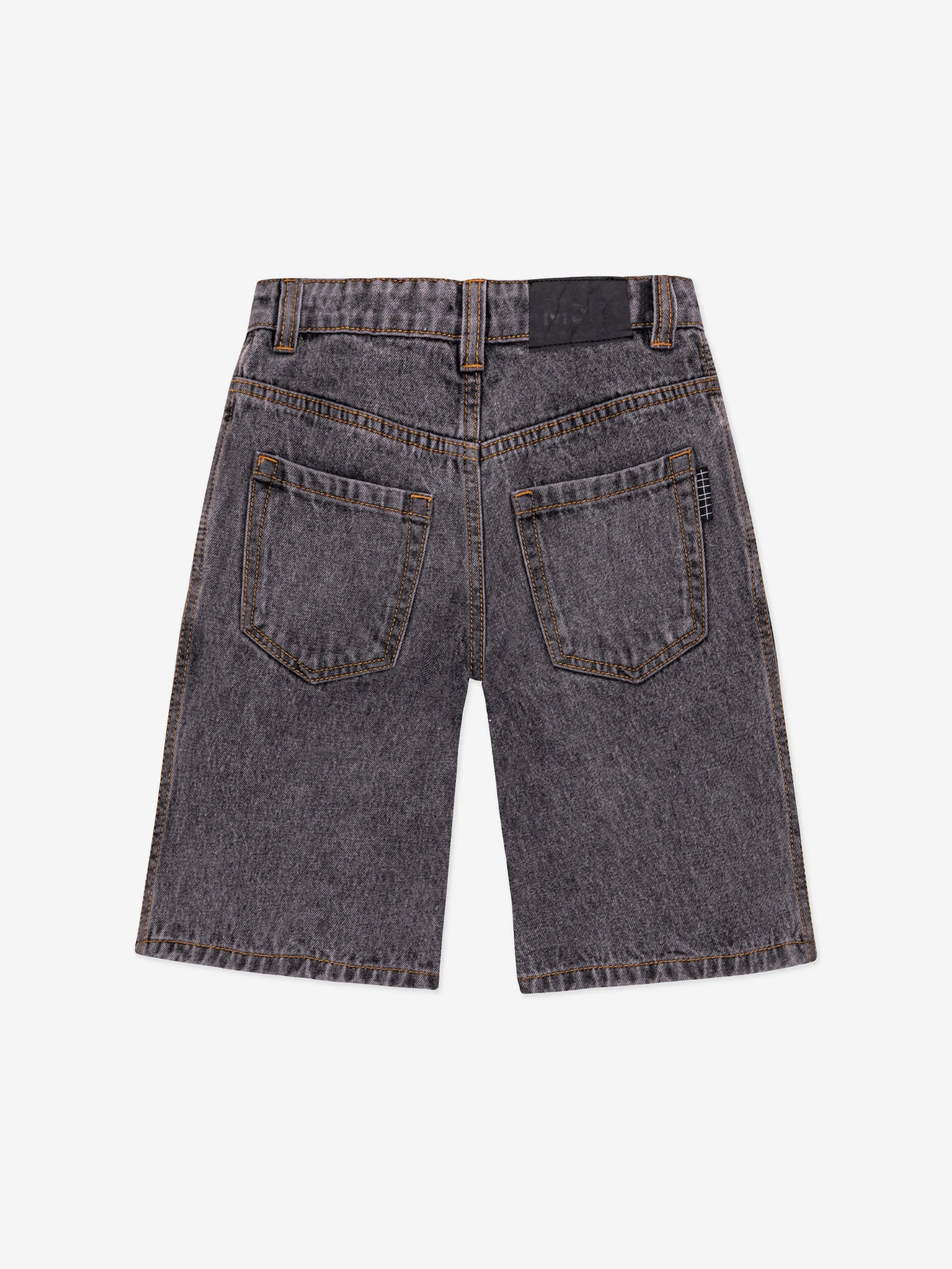 Molo Boys Gewaschene Denim-Shorts in Schwarz