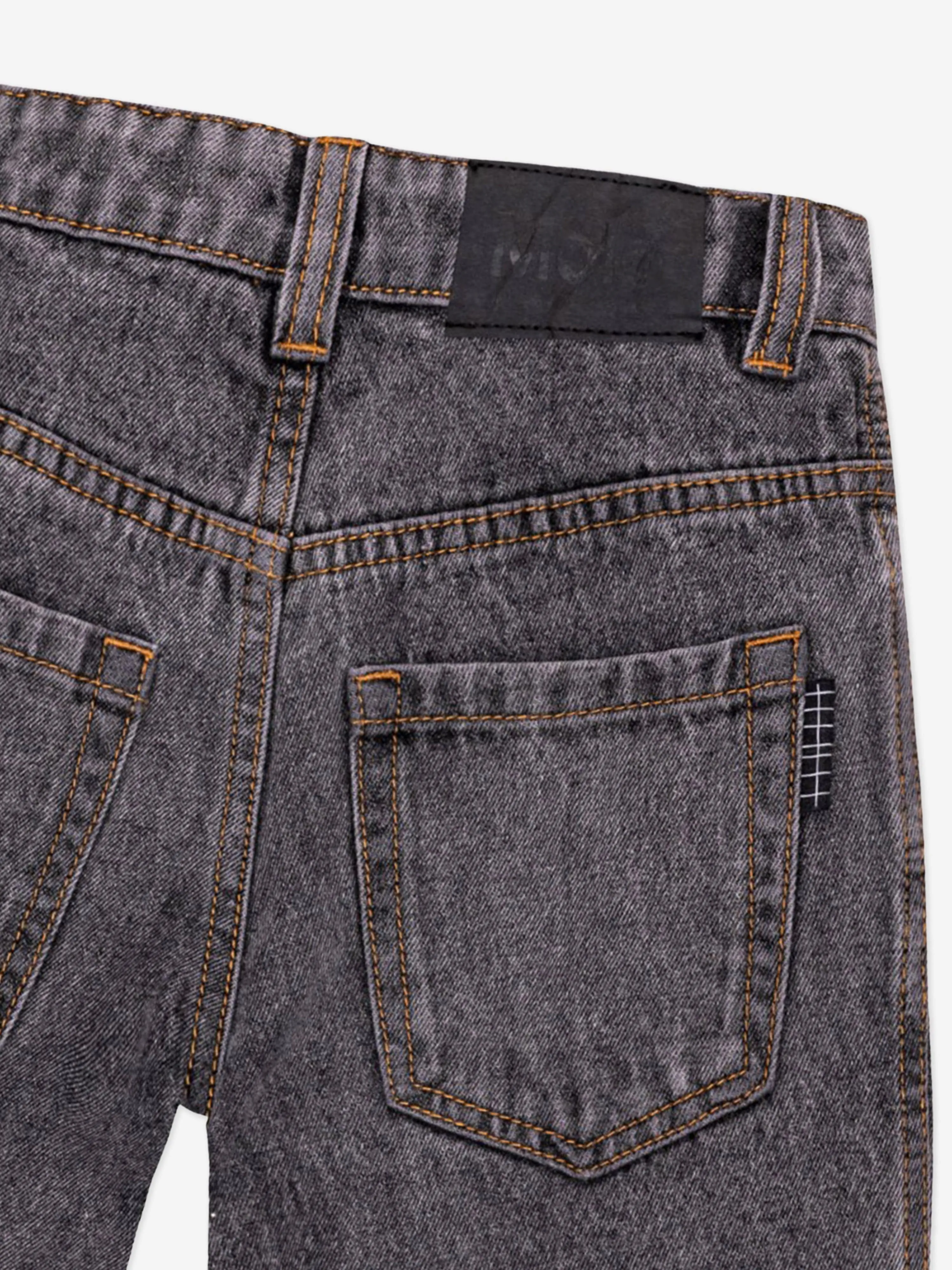 Molo Boys Gewaschene Denim-Shorts in Schwarz