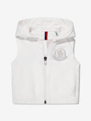 Moncler Enfant Baby Essien Gilet in Weiß