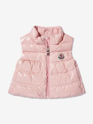 Moncler Enfant Baby Girls Daunengefüttertes Hiva Gilet in Rosa