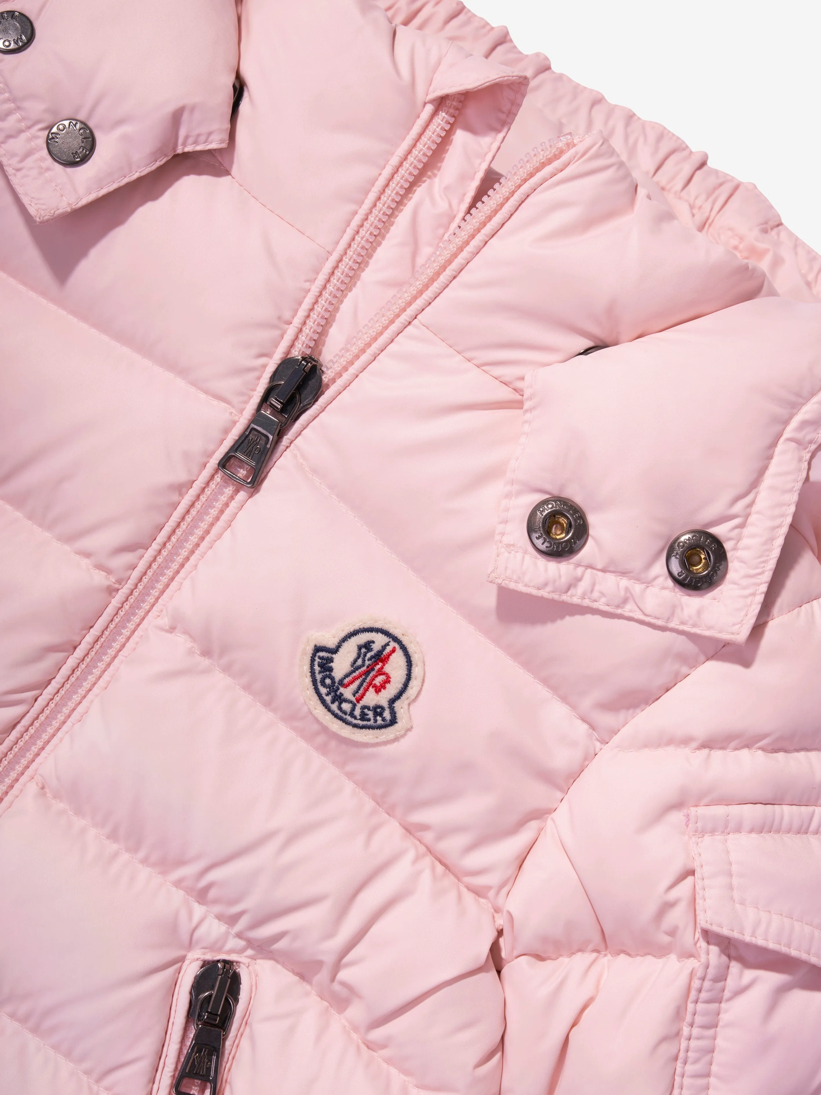 Moncler Enfant Baby Mädchen Daunen gefütterte Jules Jacke in Rosa