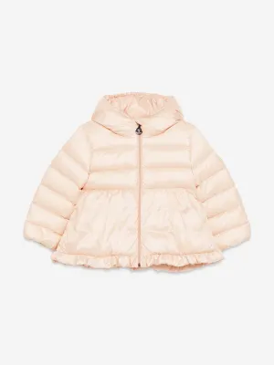 Moncler Enfant Baby Mädchen Daunengefütterte Odile Jacke in Rosa