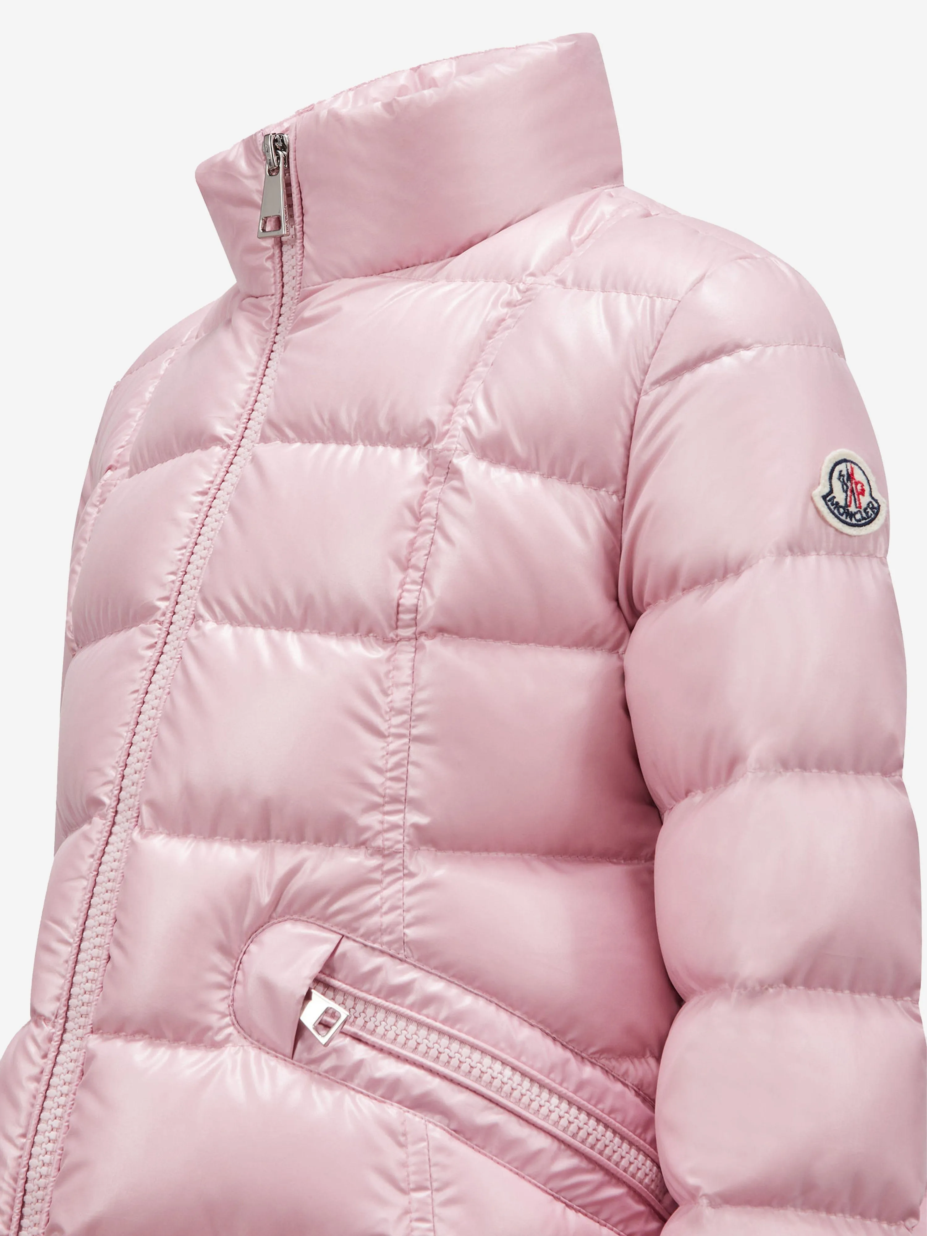 Moncler Enfant Mädchen Daunengefütterte Ainay Jacke in Rosa