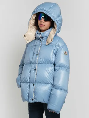 Moncler Enfant Mädchen Daunengefütterte Parana Jacke in Blau