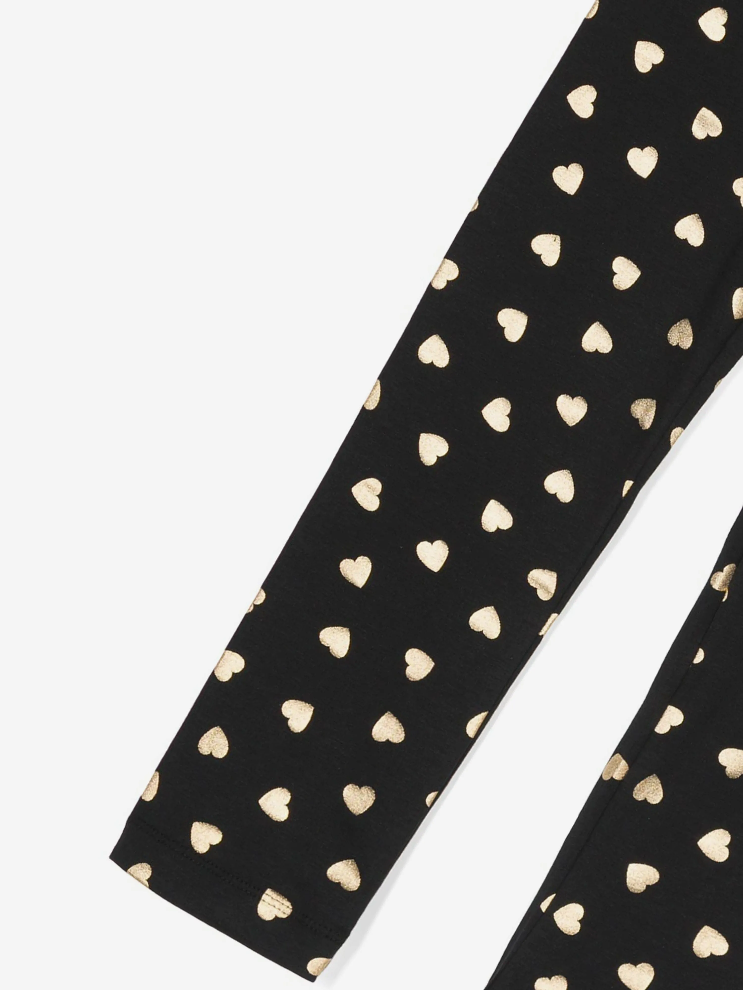 Moschino Girls Heart Leggings in Schwarz
