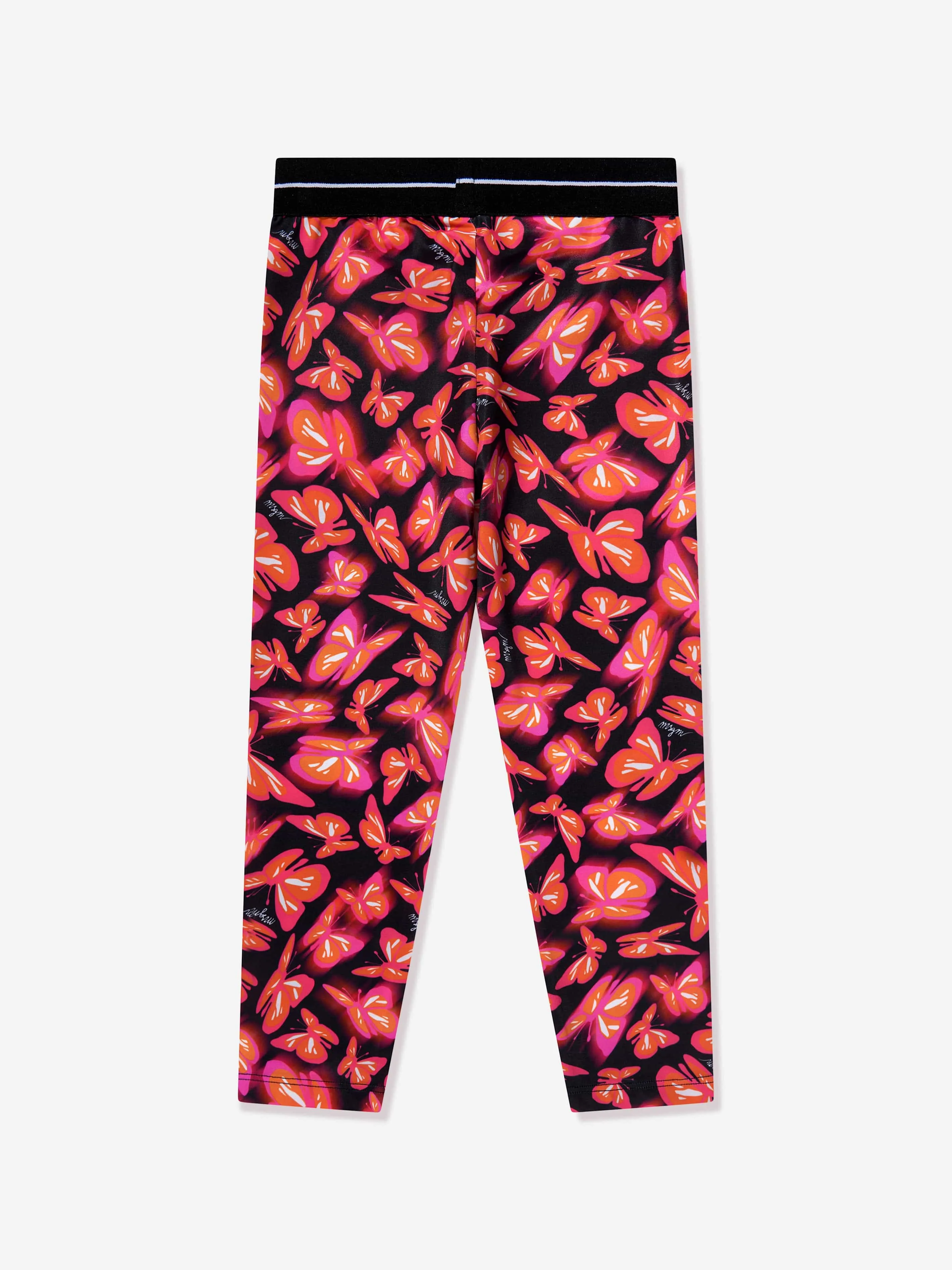 MSGM Mädchen Schmetterlings-Leggings in Rosa
