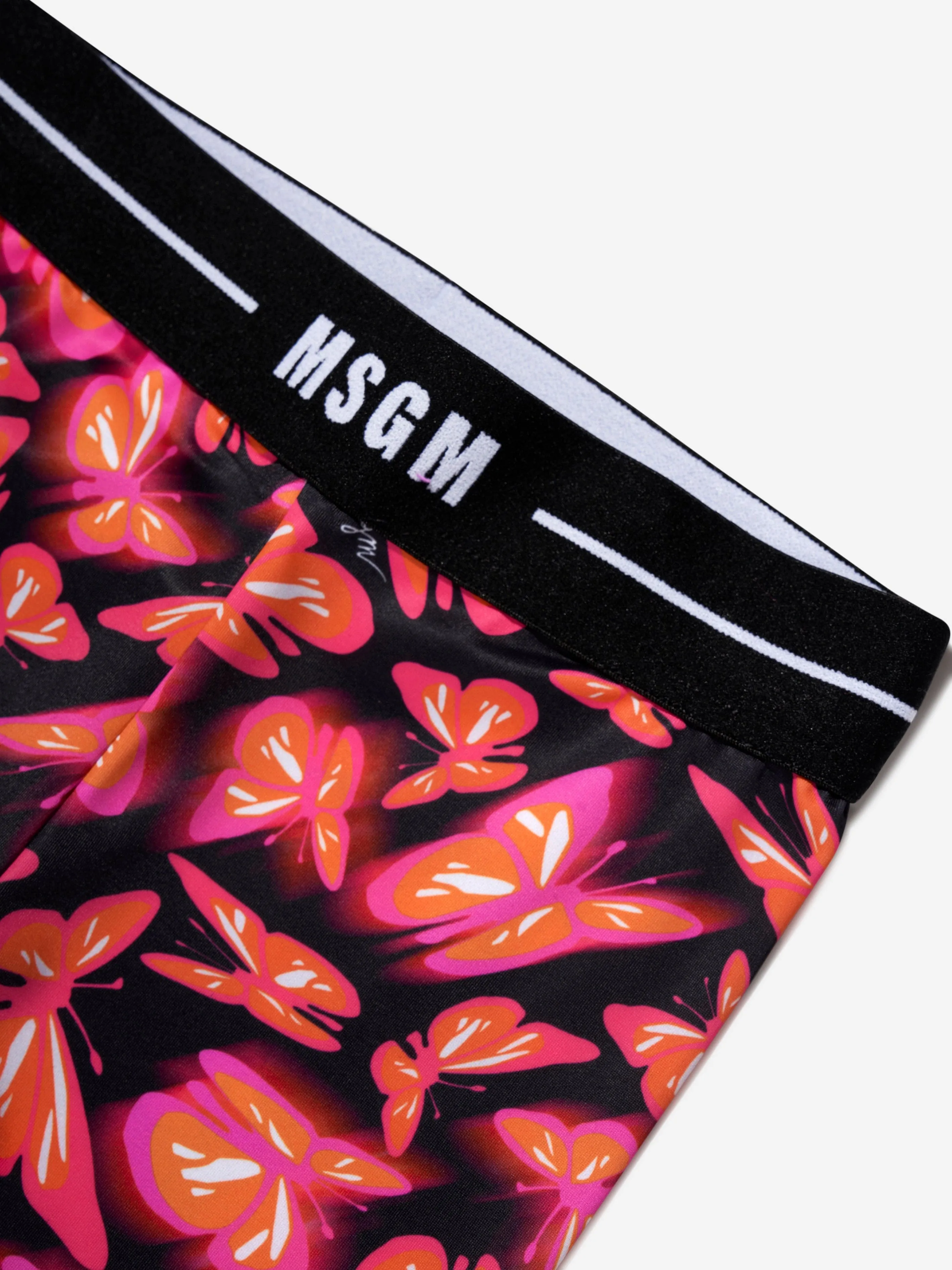 MSGM Mädchen Schmetterlings-Leggings in Rosa