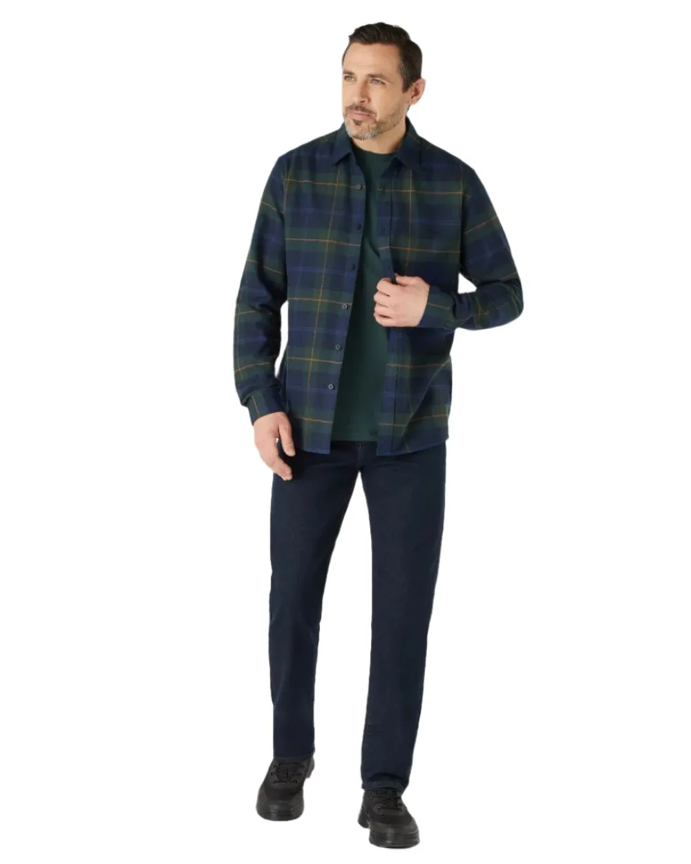 Musto Herren Langarm-Flannelhemden Musto Kleidung