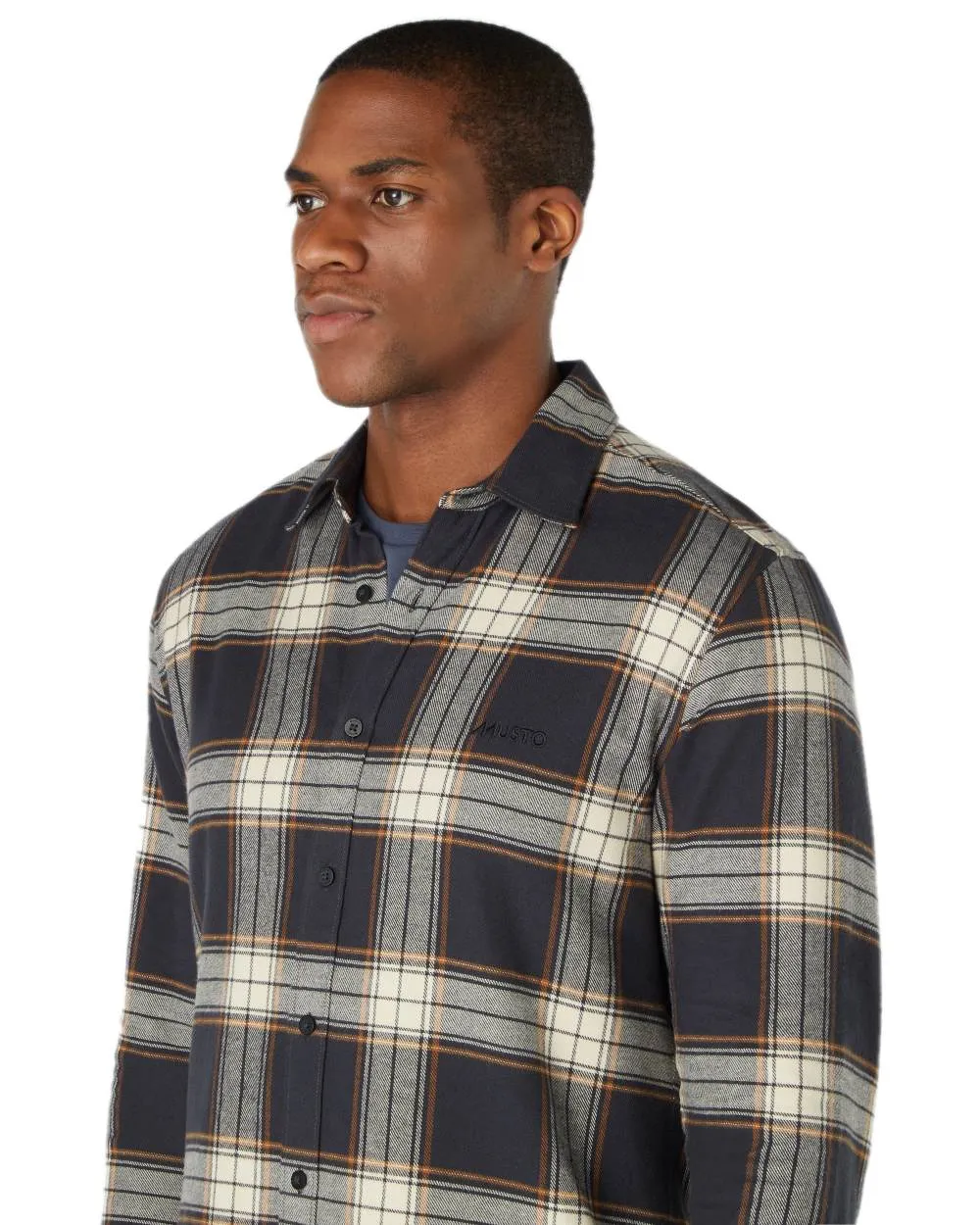 Musto Herren Langarm-Flannelhemden Musto Kleidung
