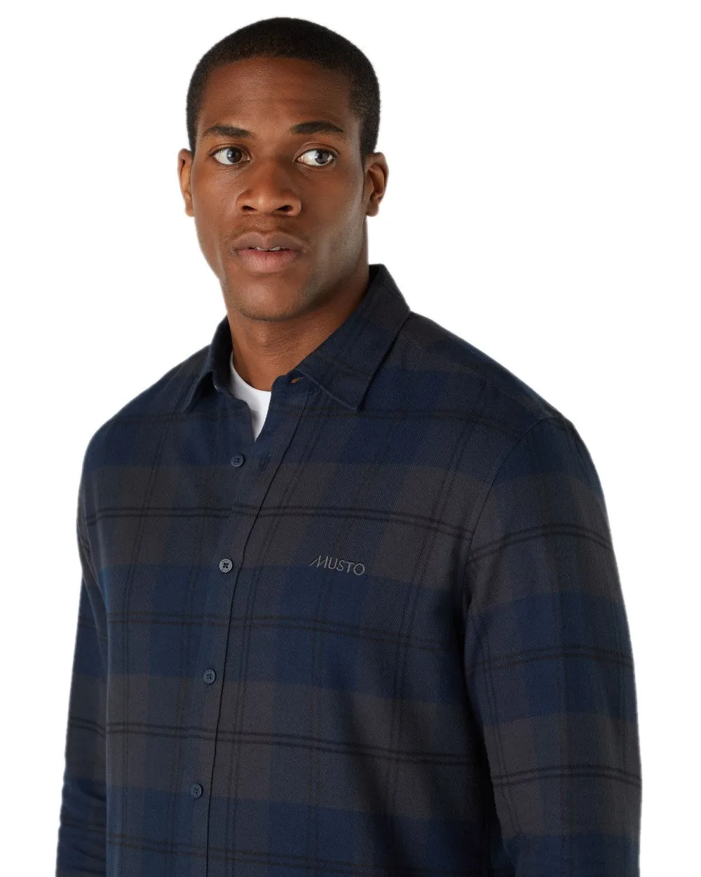 Musto Herren Langarm-Flannelhemden Musto Kleidung