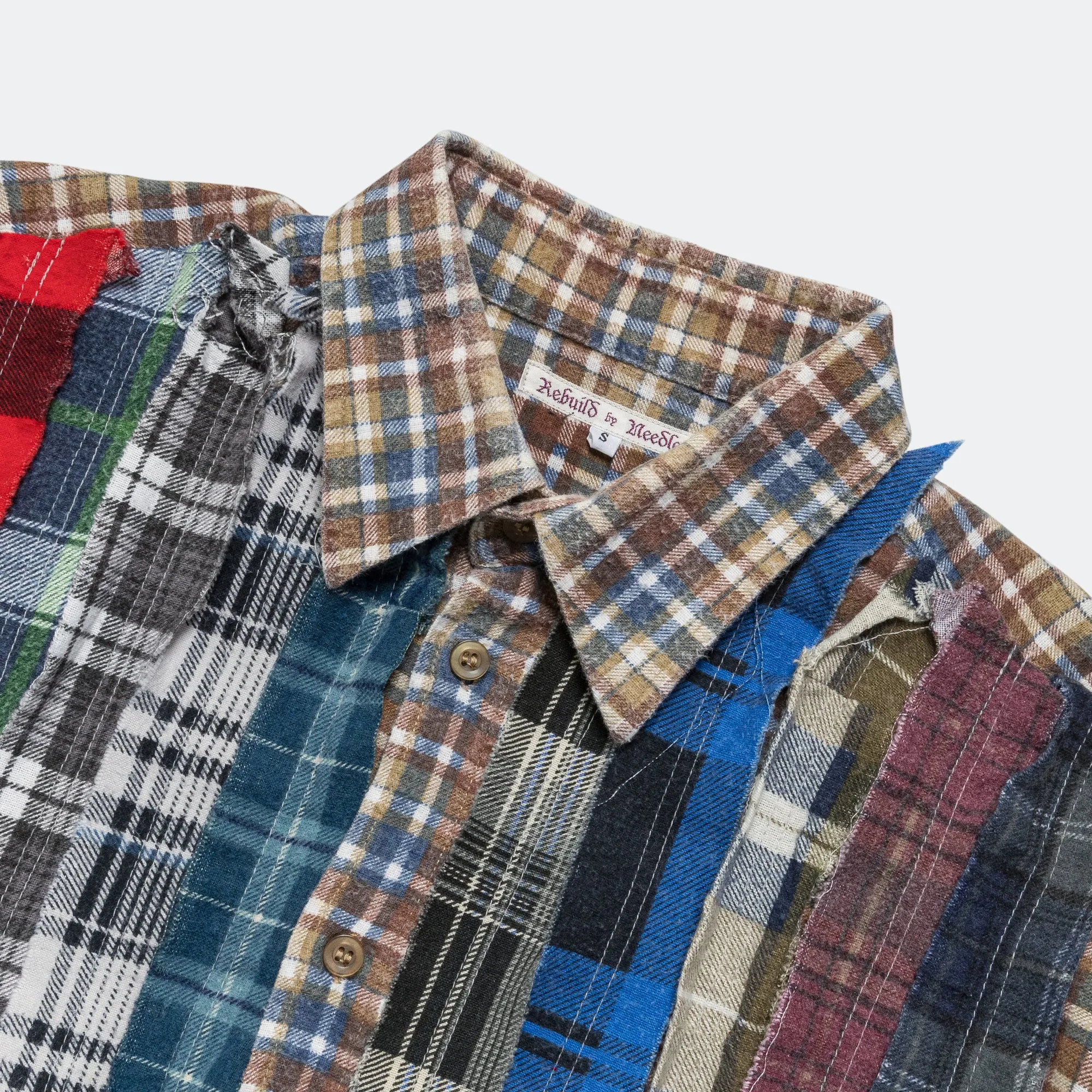 Needles Clothing Rebuild Flanell Band Hemd SS25 - Klein #1