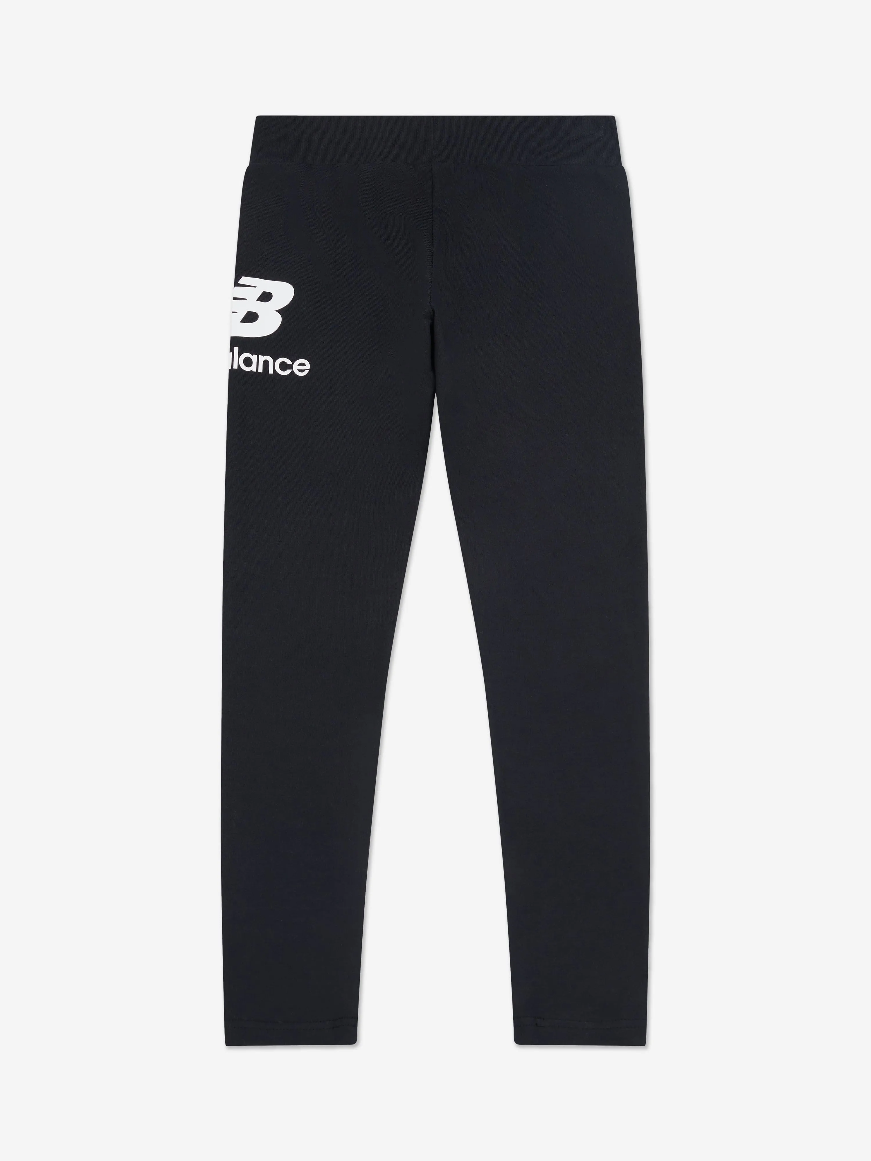 New Balance Mädchen Leggings mit gestapeltem Logo in Schwarz