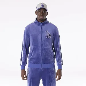 New Era Sweatshirts und Hoodies LA Dodgers MLB Velour Dunkelblaue Trackjacke