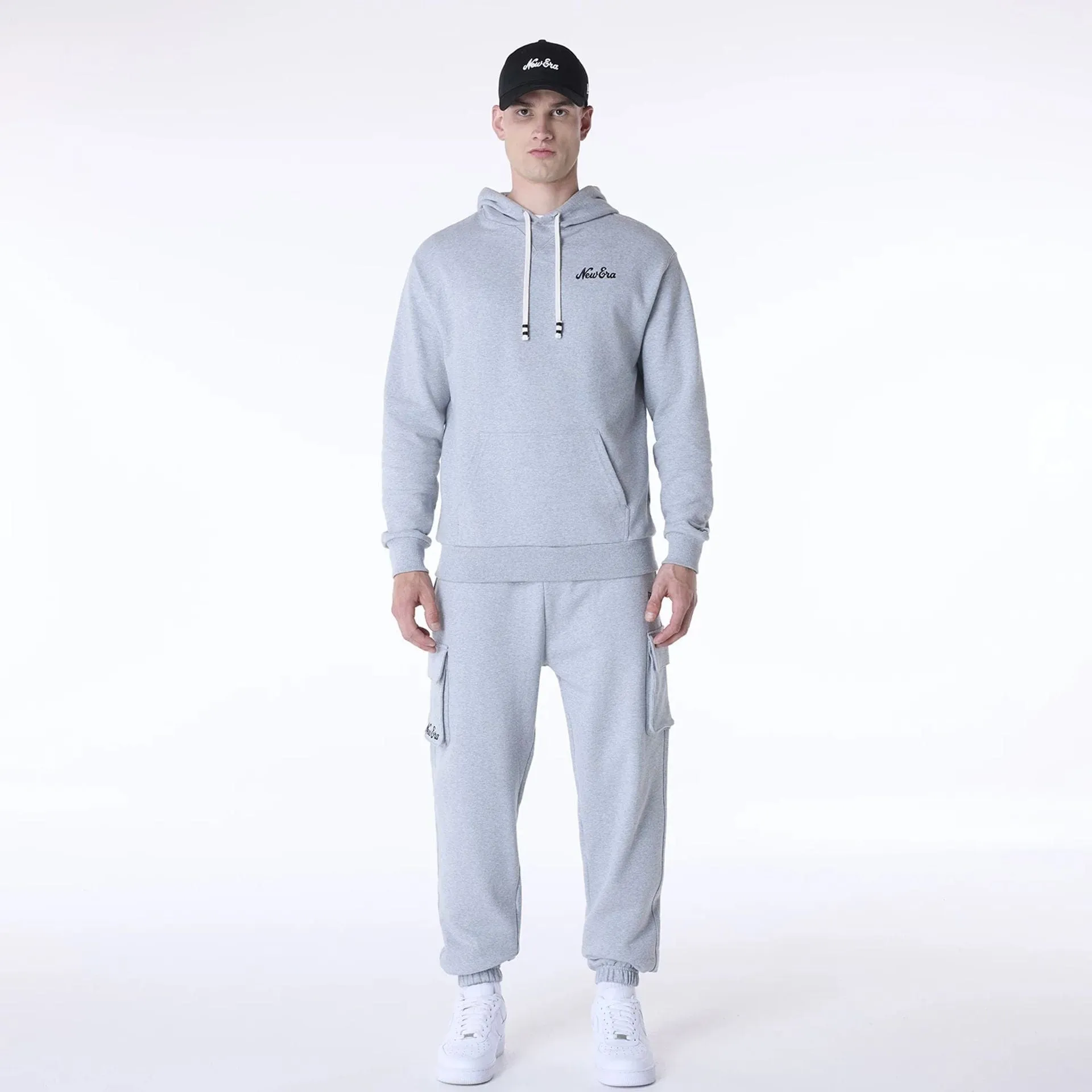 New Era Sweatshirts und Hoodies New Era Script Grauer Pullover Hoodie