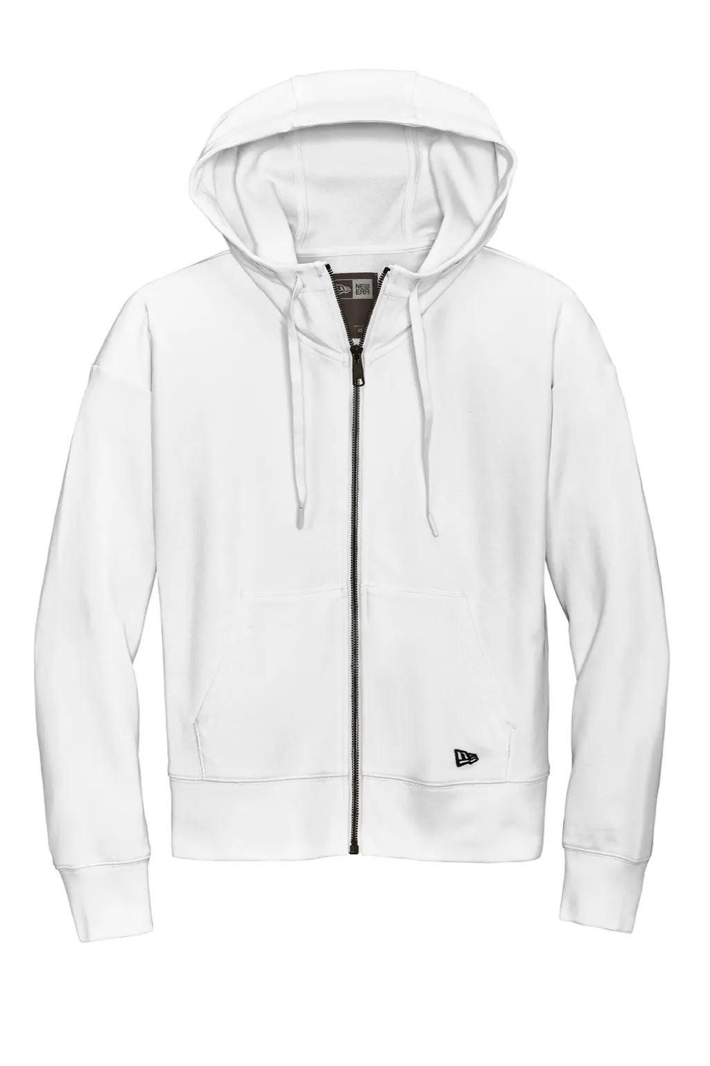 New Era Damen STS Kapuzenpullover mit Reißverschluss und Taschen - Fan Weiß