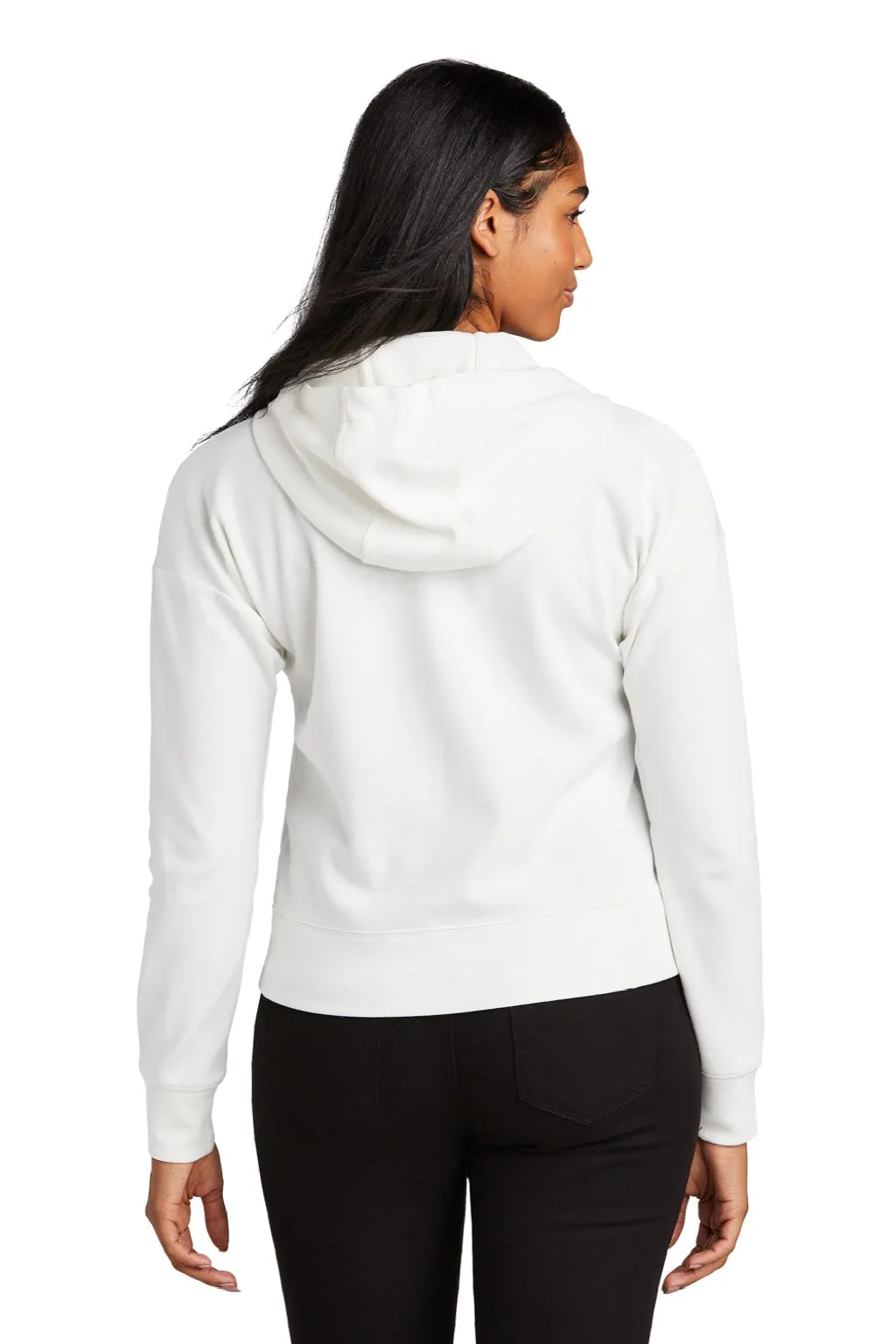 New Era Damen STS Kapuzenpullover mit Reißverschluss und Taschen - Fan Weiß