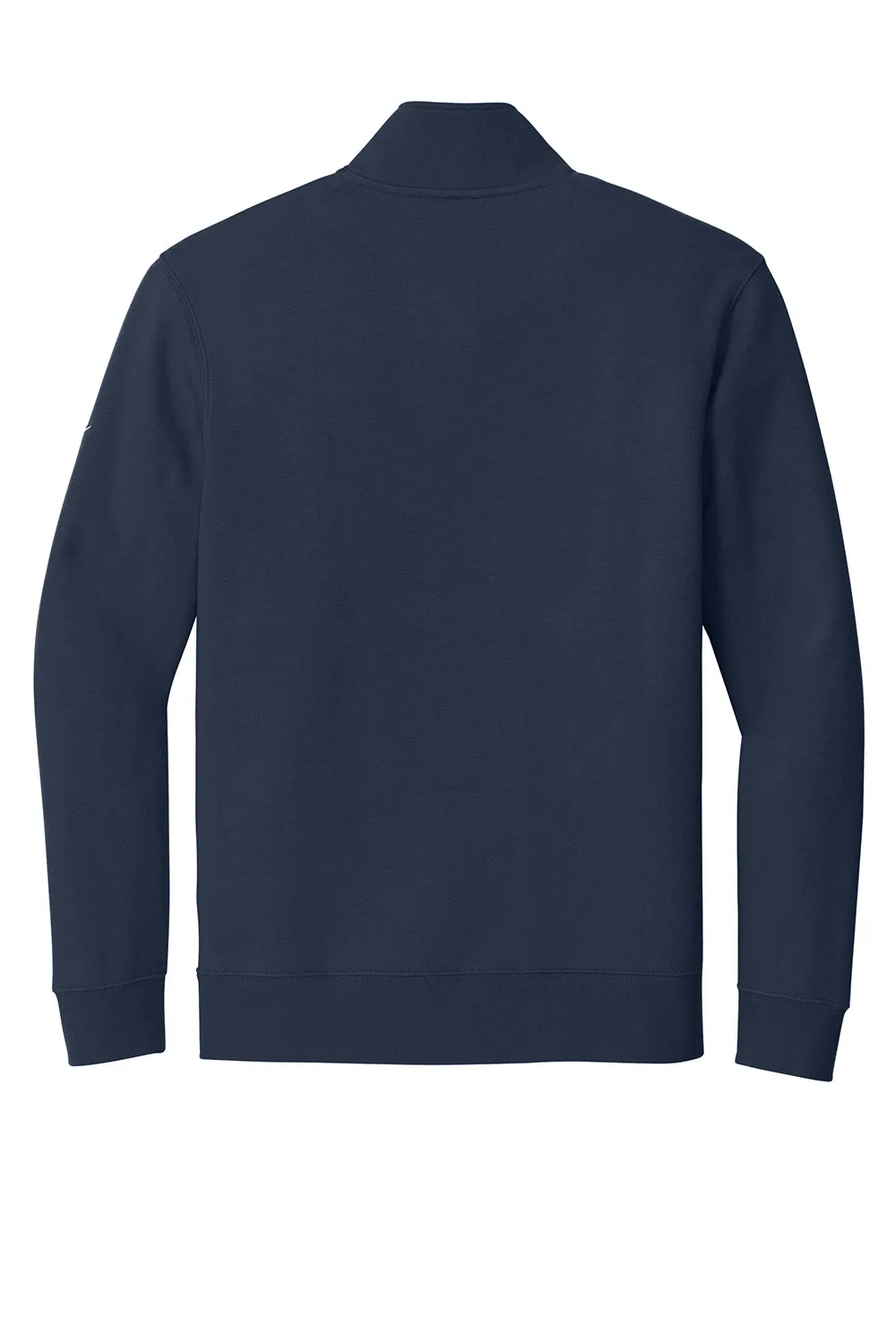 Nike Herren Club Fleece 1/4-Zip Sweatshirt mit Taschen - Mitternachtsmarineblau