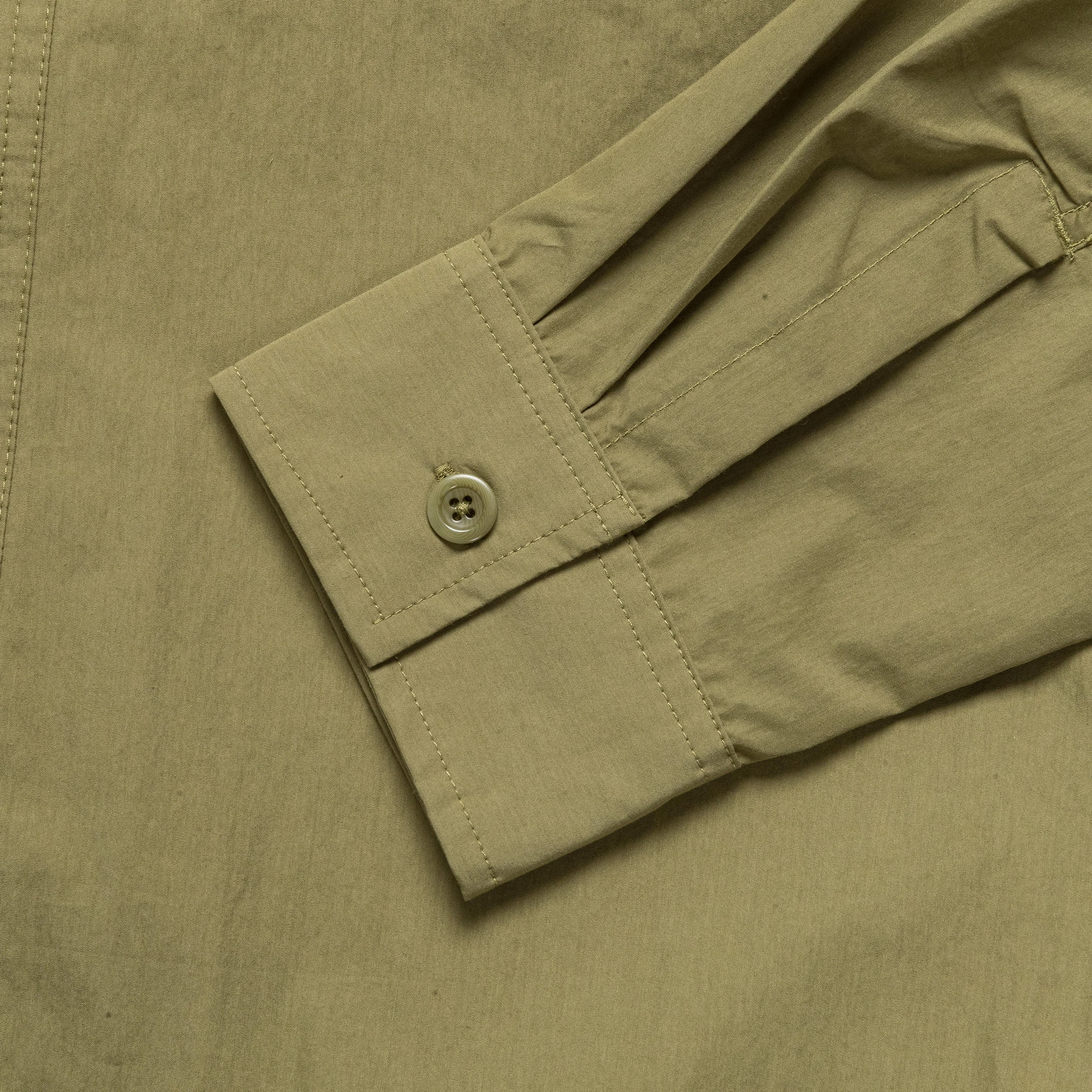Norse Projects Kleidung Silas Tech Poplin Hemd 2.0 - Moosgrün