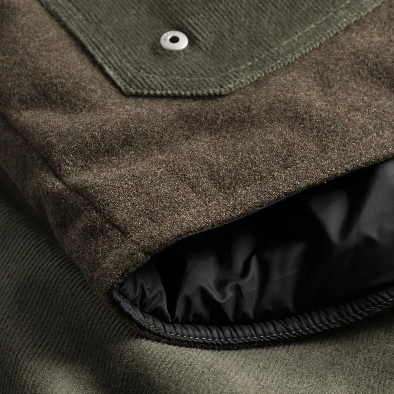 Norse Projects Hakon Solotex Jacke Cord Ivy Grün