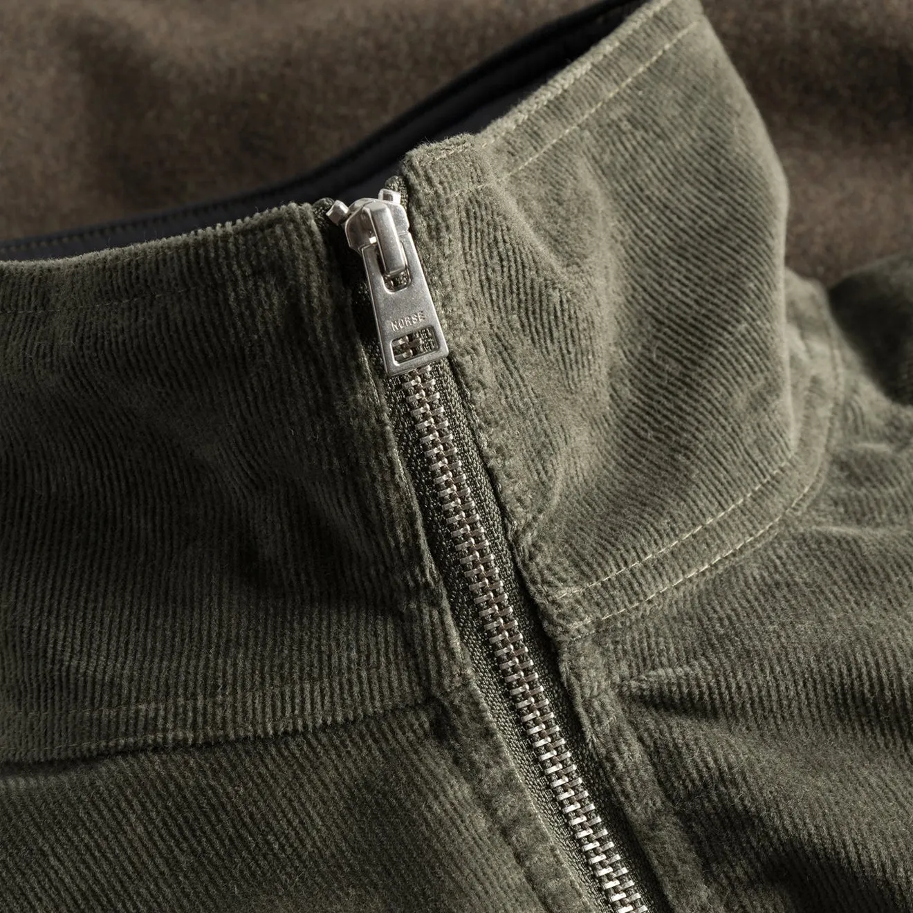 Norse Projects Hakon Solotex Jacke Cord Ivy Grün