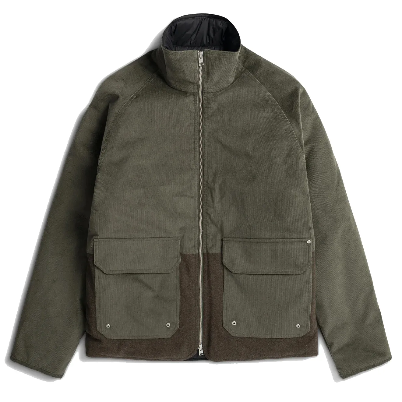 Norse Projects Hakon Solotex Jacke Cord Ivy Grün