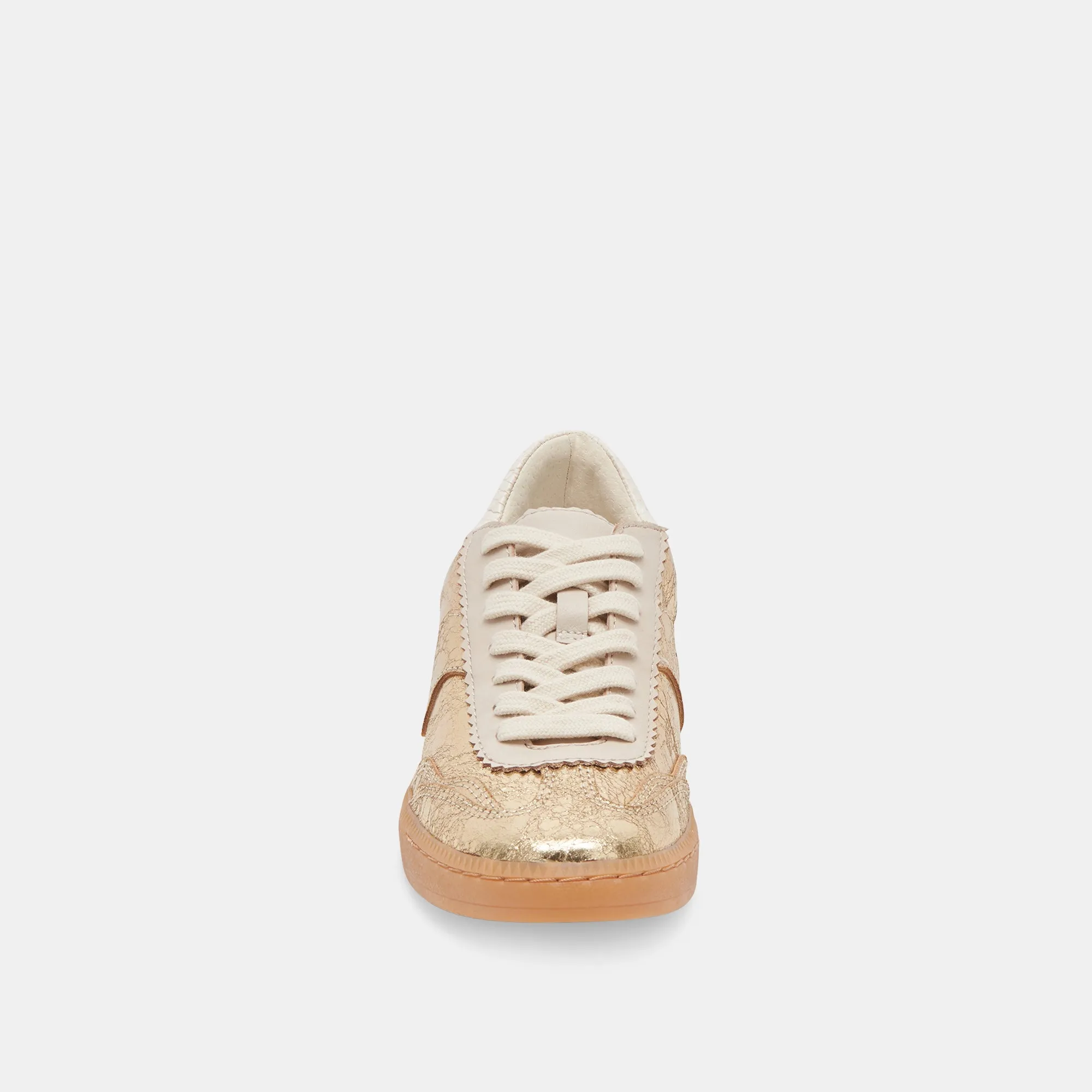 NOTICE SNEAKERS GOLD LEDER MIT VINTAGE-EFFEKT