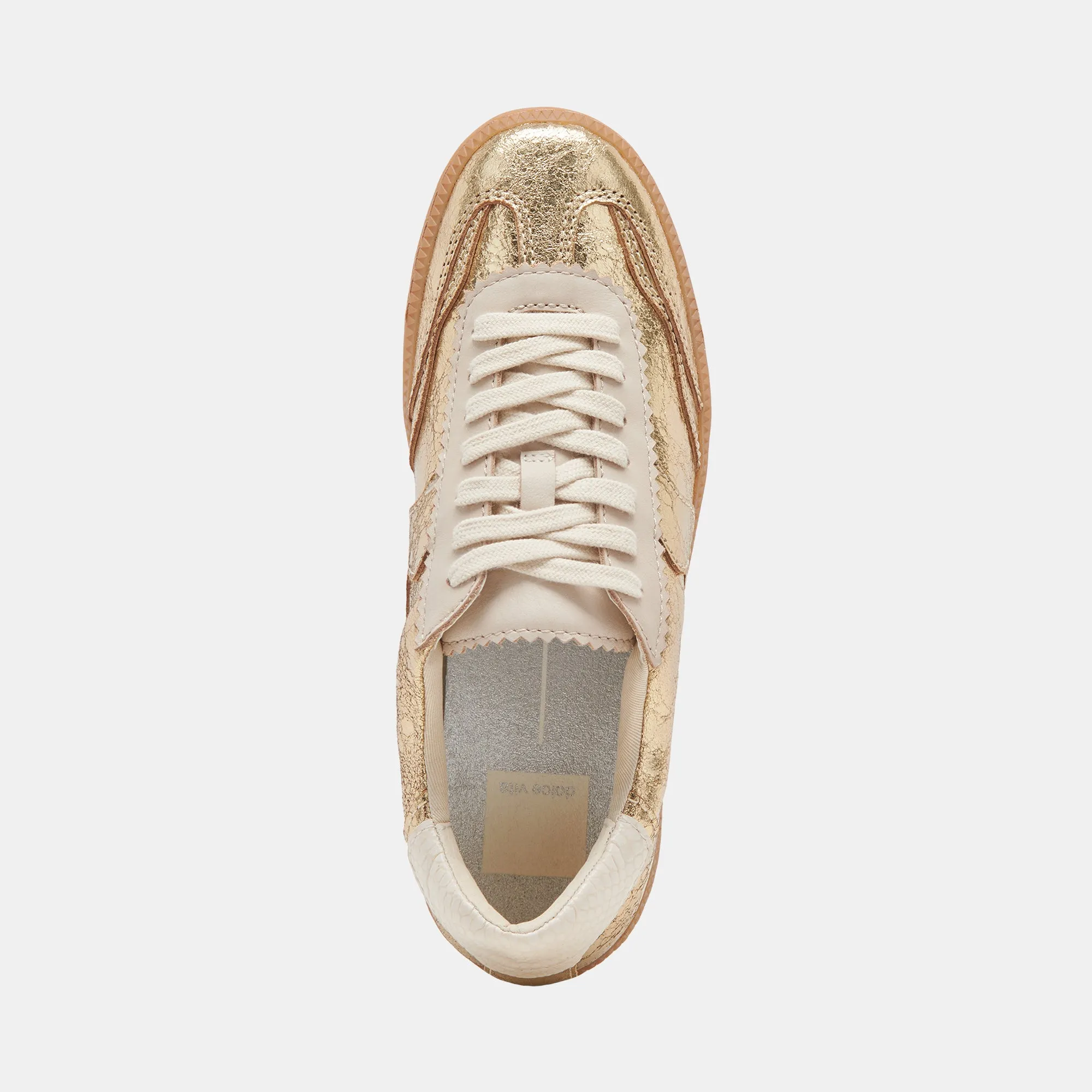 NOTICE SNEAKERS GOLD LEDER MIT VINTAGE-EFFEKT